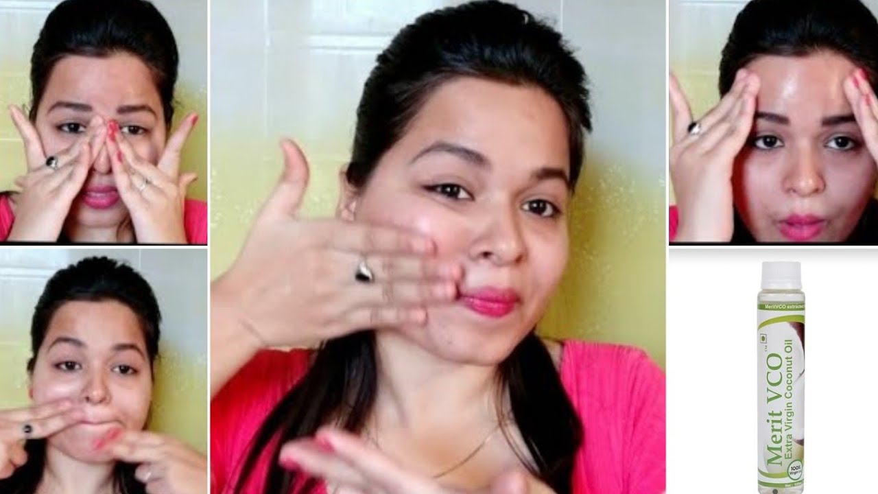 Do this coconut oil face massage for 3 min and look 10 years younger n