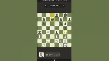Chess.com Daily puzzle 15/08/2024