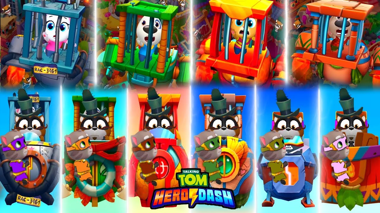 TALKING TOM HERO DASH -- 6 ULTRA SUPER TOM'S FIGHTING WITH ALL EARTH ...