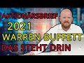 Aktionärsbrief Warren Buffett 2021 - das steht drin