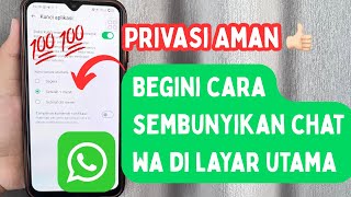 Cara Sembunyikan Chat WA Di Layar Utama screenshot 4