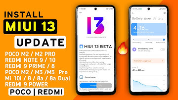 INSTALL MIUI 13 APPS UPDATE in All Poco M2/Pro,X3/Pro,C3,Redmi Note 9,10 Pro Max,8a,9 Power /9 Prime
