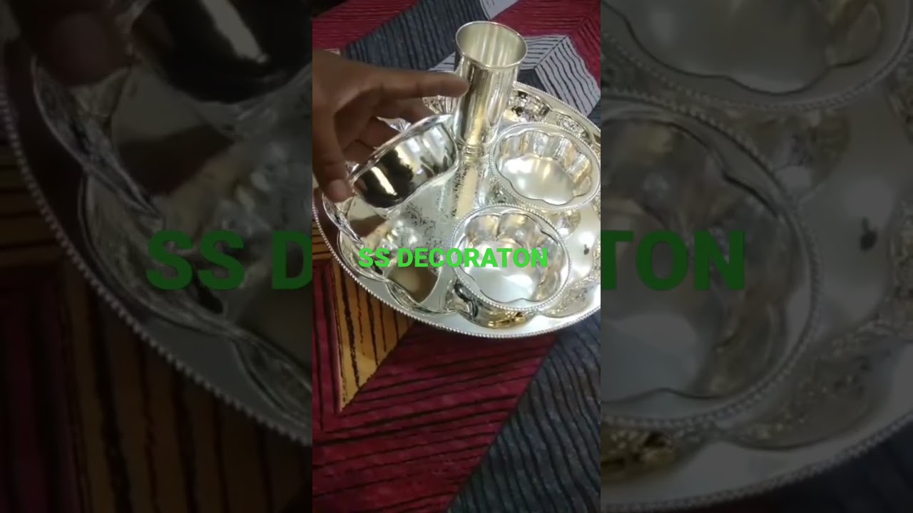 Bhojan thali silver plated By SS DECORATON