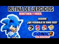 Sonic rutina de ejercicios para resistencia y fuerzadescubre que personaje eres en la vida real