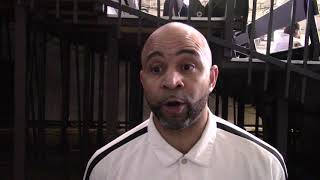 Landstown Coach Dwight Robinson after 79-60 win over Lake Braddock in VHSL Class 6 State Finals