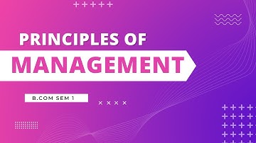 B.COM - SEM 1- Principles Of Management - Unit 5 Controlling