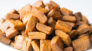 गेहूं के आटे और गुड़ से बनाएं खस्ता और healthy गुड़पारे | Gudpaare using wheat flour and jaggery