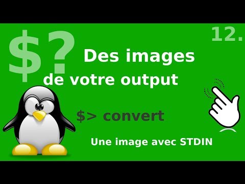 Linux Astuces - 12. Imprimer une commande dans une image (imagemagick) | tutos fr