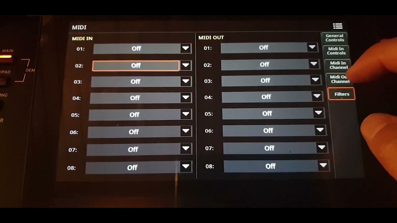 Korg Pa5x Settings (old Name: Global) full Demonstration in 2 minutes