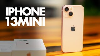 Close look at iPhone 13 MINI - Pink