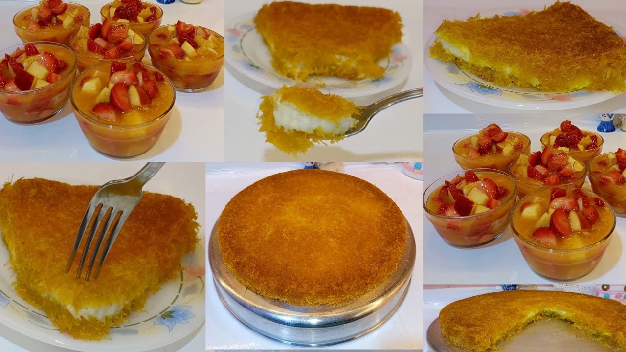 روتين جوزك مسافر ويطب عليكي فجاءة كان لازم اعمل كدا كنافة بالقشطة احلي من الكنافة التركية سلطة فواكه