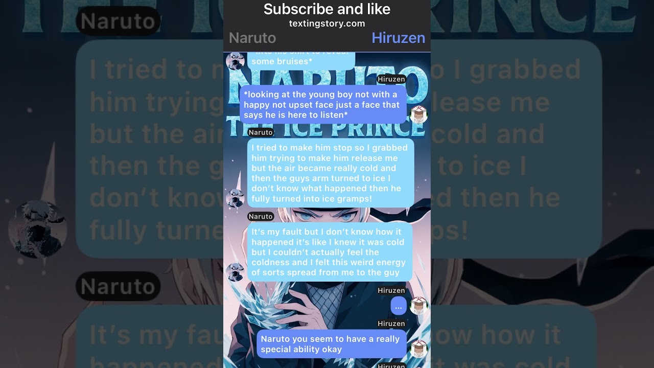 Naruto the ice prince // episode 1 // season 1 // texting story 