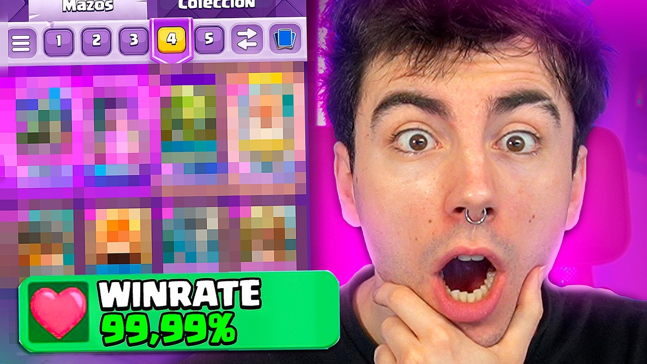 El mazo con mayor % de victorias en Clash Royale!!