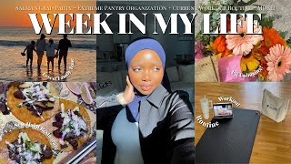 WEEK IN MY LIFE: Salma's Grad Party + Extreme Pantry Organization + My Current Workout Routine!