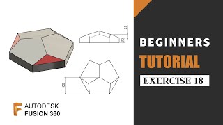 Autodesk Fusion 360 Tutorial for Beginners | Exercise 18 | Learn the basics of designing