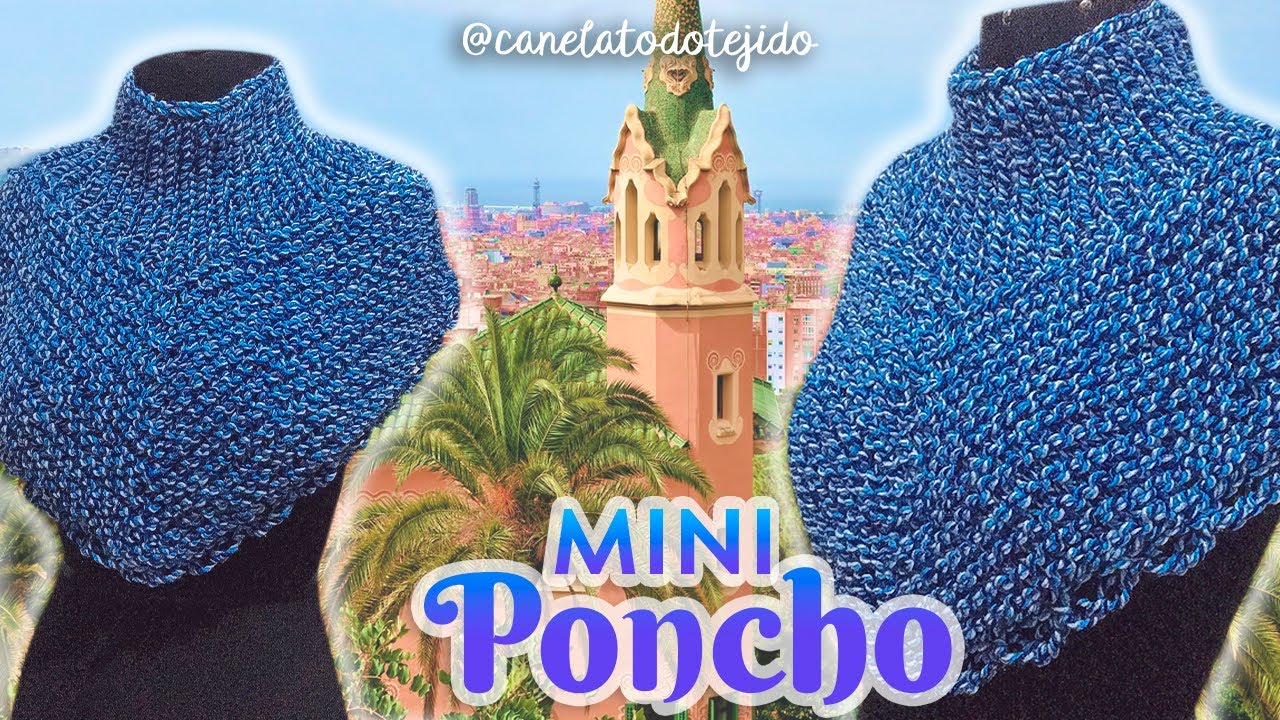 COMO TEJER MINI PONCHO A PALITOS| Canela♥