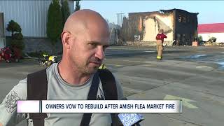 Massive fire destroys portion of cherished Walnut Creek Amish Flea Market in Sugarcreek