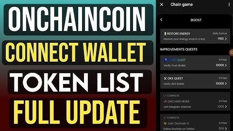 onchain game airdrop connect okx and trust wallet live process | onchaincoin withdrawal update