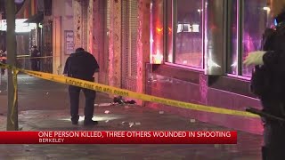 1 person killed, 3 others wounded after overnight shooting in Berkeley