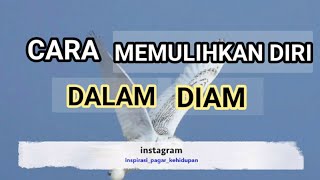 Motivasi Hidup Sukses - CARA MEMULIHKAN DIRI DALAM DIAM !