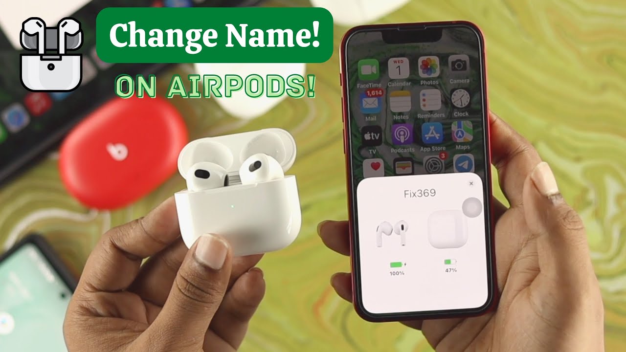 variabel retning Bevidst How to Change AirPods Name on iPhone and Android [Rename] - YouTube