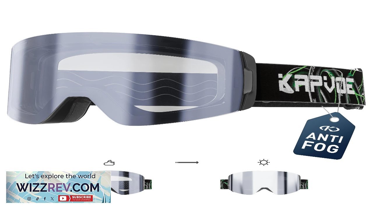 KAPVOE Новые фотохромные горнолыжные очки для сноуборда OTG с магнитными линзами для мужчин