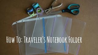 This video will show you how to make a DIY clear traveler's noteboo...