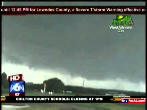 FOX-6 Tornado Coverage: Brett Adair Marengo County 4/15/11