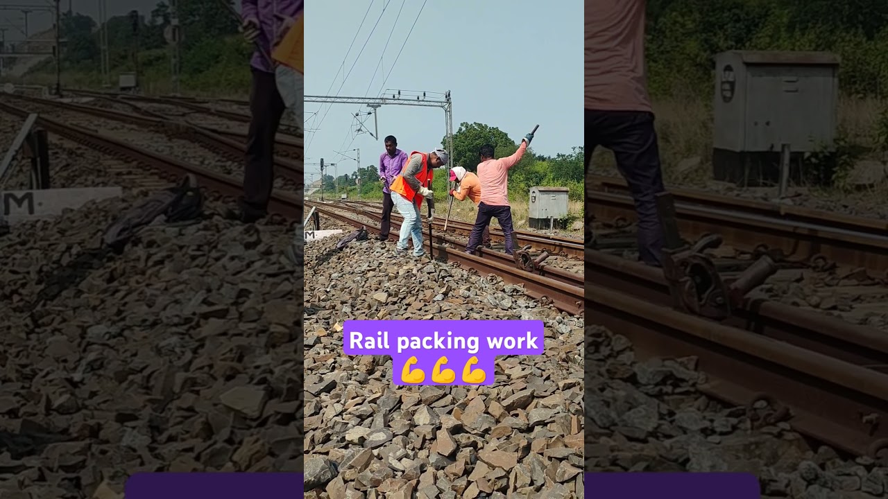Trackmentenor duty/Lifting and packing of rail