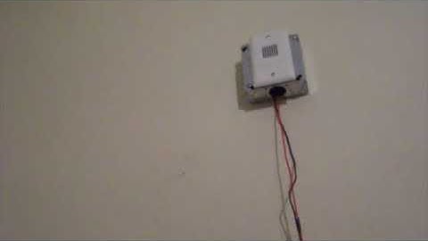 Test with Gentex GX 90 4W on wall old video