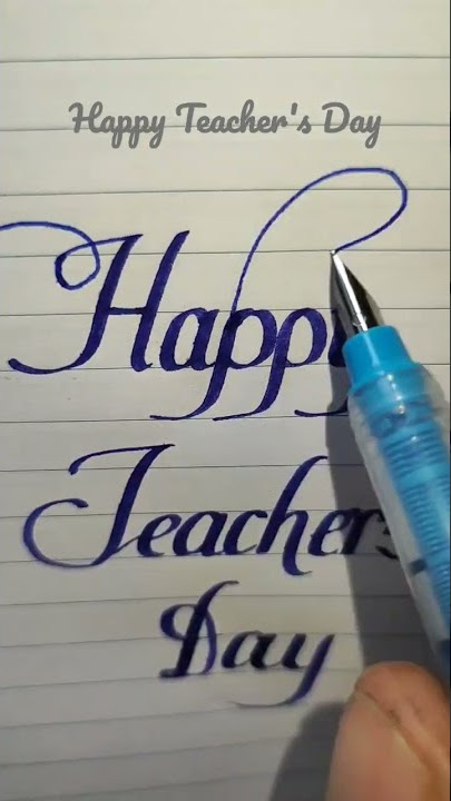 Happy Teacher's Day #teachersday #calligraphy #handwriting #happiness #teachersday2022