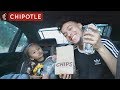 DADDY DAUGHTER CHIPOTLE MUCKBANG!! (Insanely Cute!!)