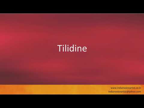 Pronunciation of the word(s) "Tilidine".