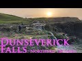Dunseverick Falls - Northern Ireland Waterfalls- Giants Causeway, castles, Carrick-a-rede - Hiking