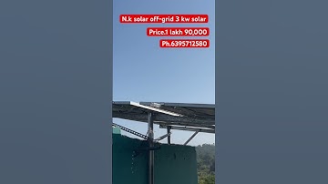 N. K solar off- grid 3 kw solar #solar #solar #solarpowersystem #solarpower @TECHNICALSHORTSMAKER