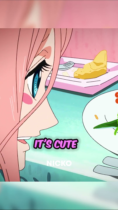 Princess Shirahoshi gets scolded by Luffy while eating #onepiece