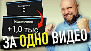 Как набрать 1000 подписчиков на Ютубе с НУЛЯ?