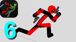 Stickman Backflip Killer 3 Deadpool Parkour Mode All Levels Walkthrough Part 6 / Android Gameplay HD screenshot 4