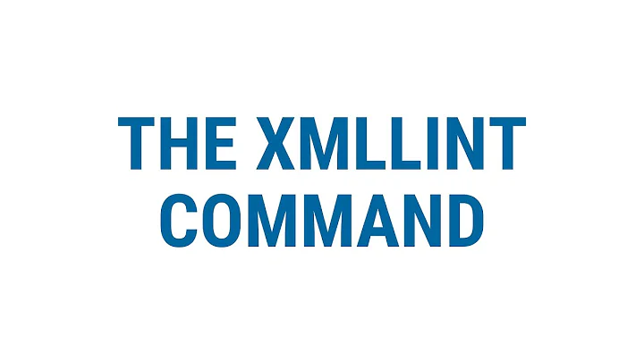 Using the xmllint command to pretty print an XML file