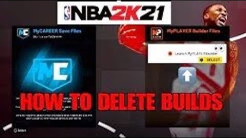 HOW TO DELETE BUILDS IN THE NBA 2K21 DEMO!!!