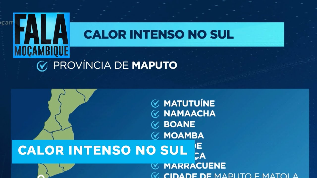 INAM prevê temperaturas até 42 graus Celsius para esta terça feira 16 09