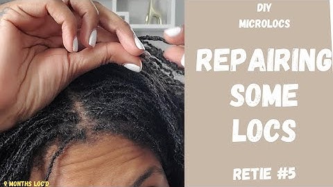 REPAIRING LOCS | RETIE #5 | 3 POINT ROTATION | DIY MICROLOCS | TWO STRAND TWIST TO COILS