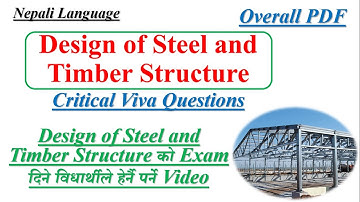 Review and Critical Viva Questions on Design of Steel and Timber Structure || Complete Revision ||