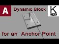 Dynamic Block for Anchor Point - #autocad #cad #tutorials #dynamic #parameter #action