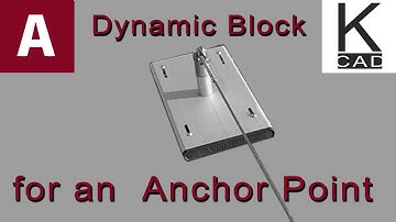 Dynamic Block for Anchor Point - #autocad #cad #tutorials #dynamic #parameter #action