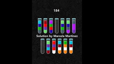 Color Water Sort 3D level 184 - 3 Stars | Mobile Games 2022