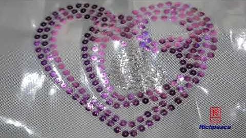 Richpeace Computerized Sequin Motiff Machine Rhinestone Hotfix Embroidery Machine Products Richpeace