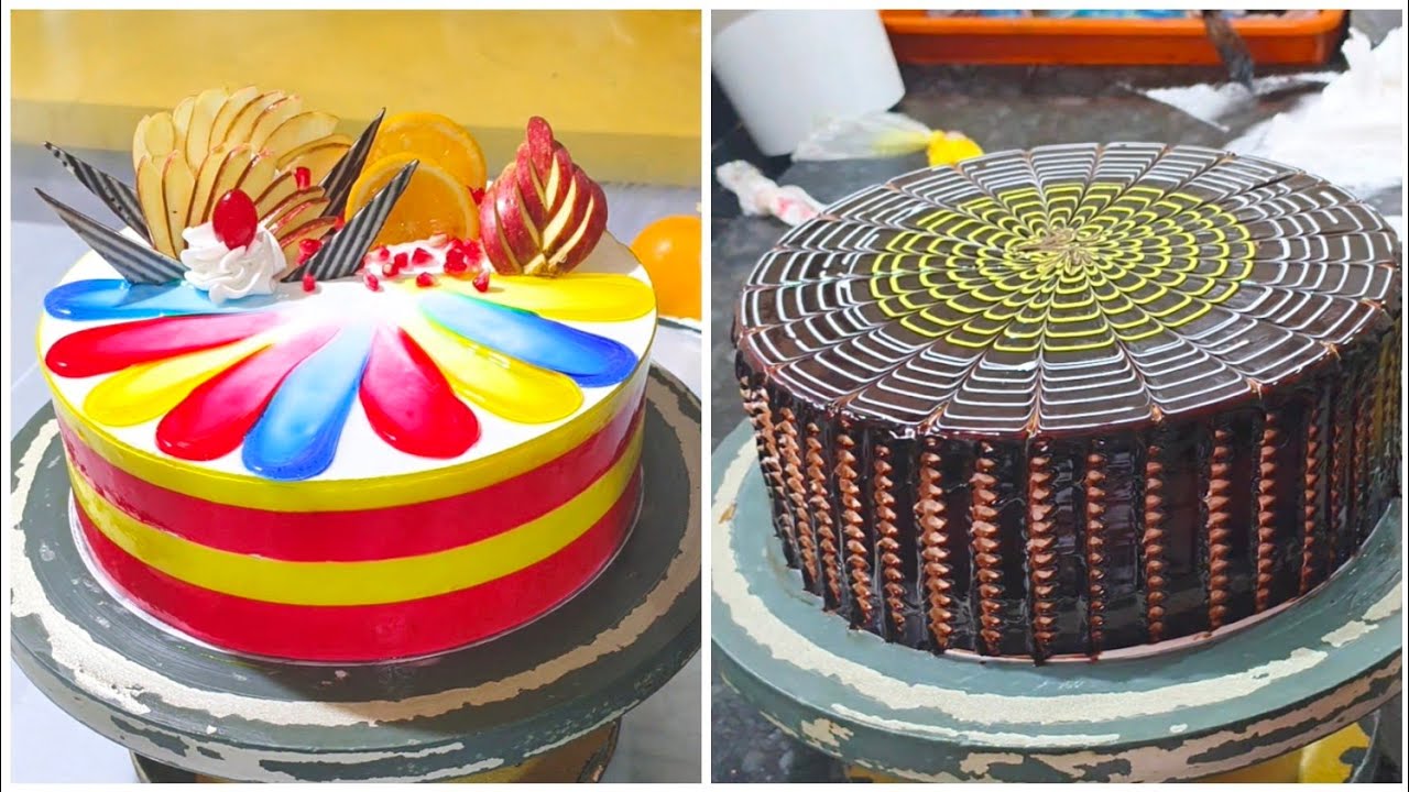 Mix Fruit Cake Decoration ideas Cake Banane Ka Tarika Home Made