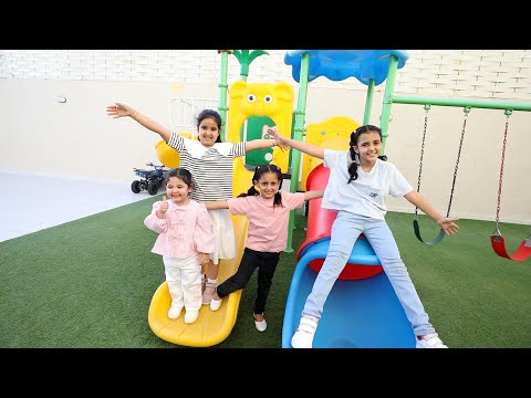 لولو تتحدى ليلى بالمراجيح من اطول واحده ليلى