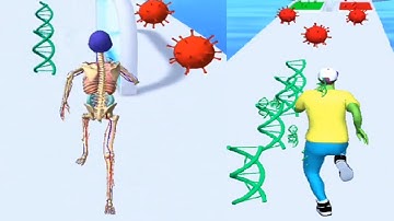 DNA RUN New updates Part  💀💀 max all levels Walkthrough gameplay 💀💀 Android and ios